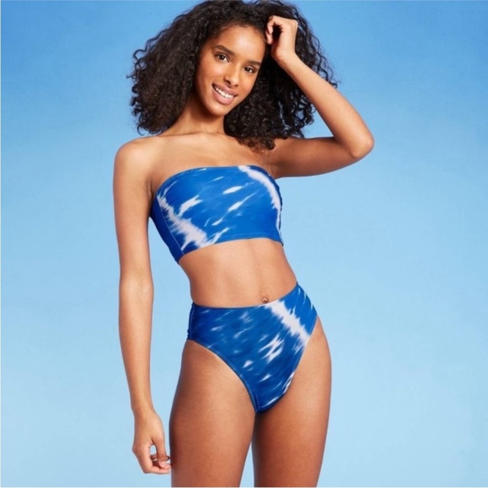 NEW Medium Removable Adjustable Straps Built In Bra 2 Pc Bikini Set NEW